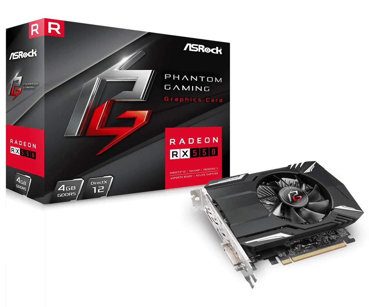 ASRock Phantom Gaming Radeon RX550 4G